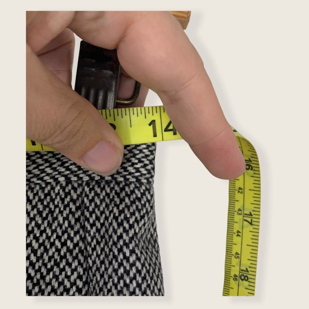 Vintage 90s Valentino Miss V Grey Lana Wool Skirt Size 6 - Picture 5 of 12